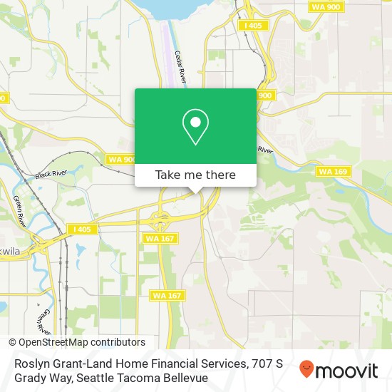 Mapa de Roslyn Grant-Land Home Financial Services, 707 S Grady Way