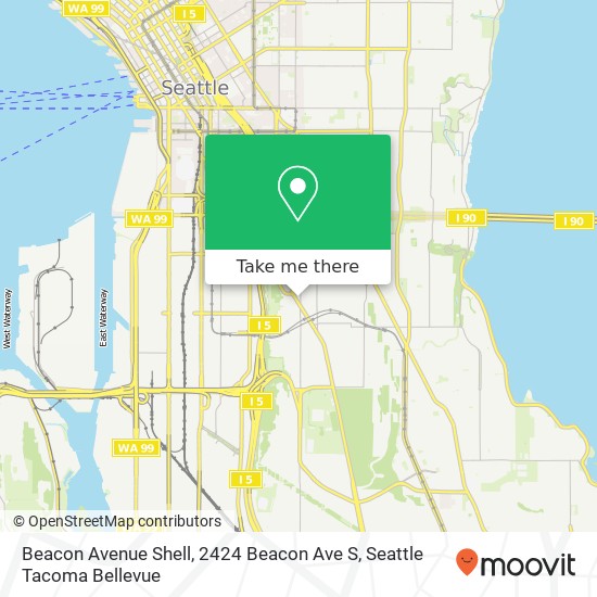 Beacon Avenue Shell, 2424 Beacon Ave S map