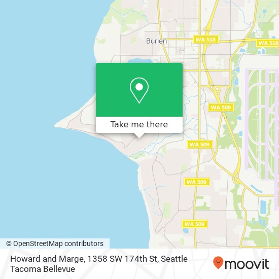 Howard and Marge, 1358 SW 174th St map