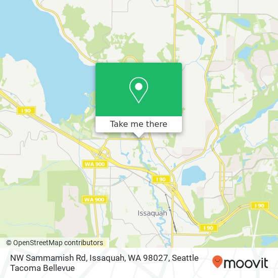 Mapa de NW Sammamish Rd, Issaquah, WA 98027