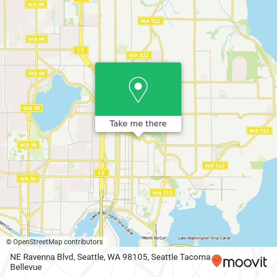 NE Ravenna Blvd, Seattle, WA 98105 map