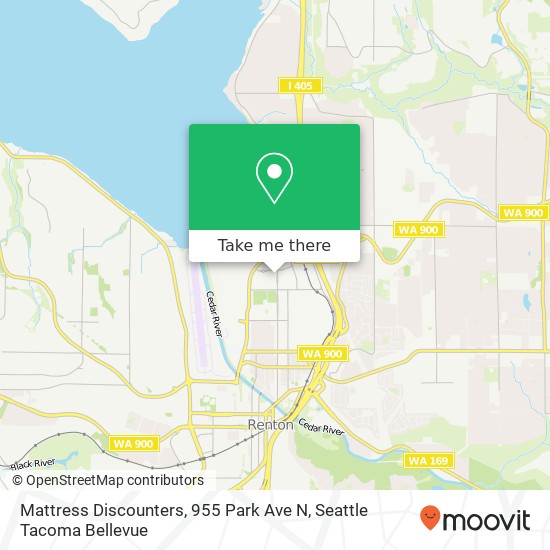 Mapa de Mattress Discounters, 955 Park Ave N