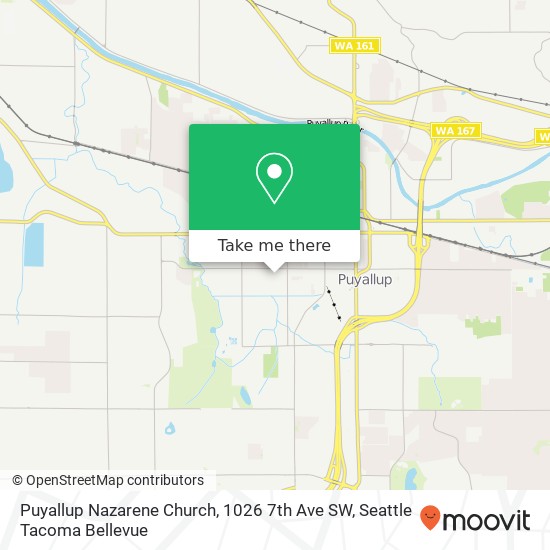 Mapa de Puyallup Nazarene Church, 1026 7th Ave SW