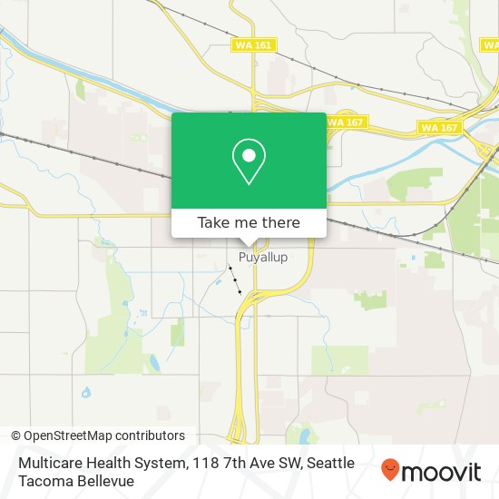 Multicare Health System, 118 7th Ave SW map