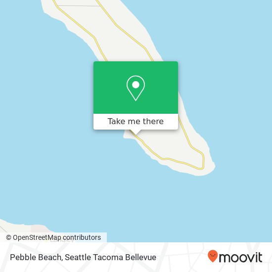 Mapa de Pebble Beach