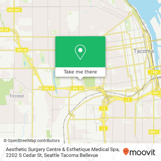 Mapa de Aesthetic Surgery Centre & Esthetique Medical Spa, 2202 S Cedar St