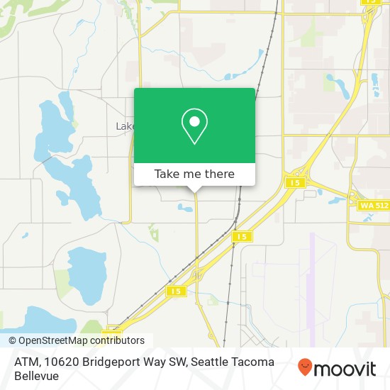 Mapa de ATM, 10620 Bridgeport Way SW