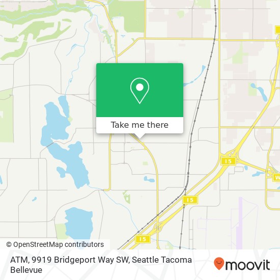 ATM, 9919 Bridgeport Way SW map