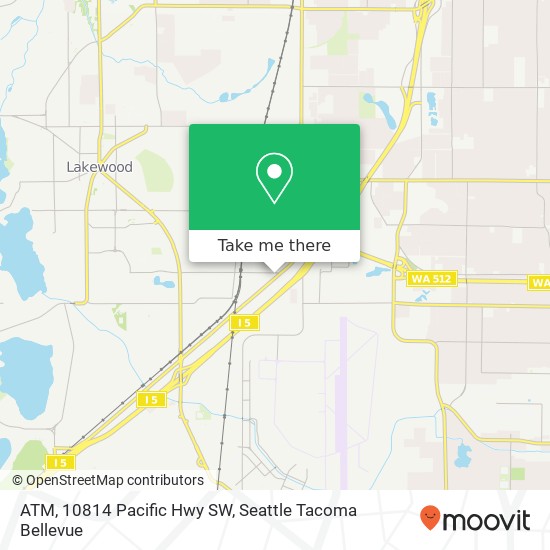 Mapa de ATM, 10814 Pacific Hwy SW