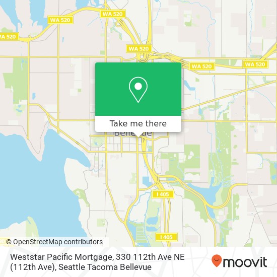 Weststar Pacific Mortgage, 330 112th Ave NE map