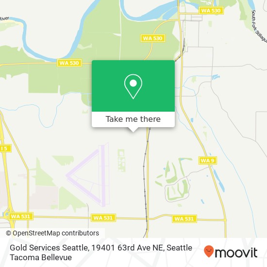 Gold Services Seattle, 19401 63rd Ave NE map