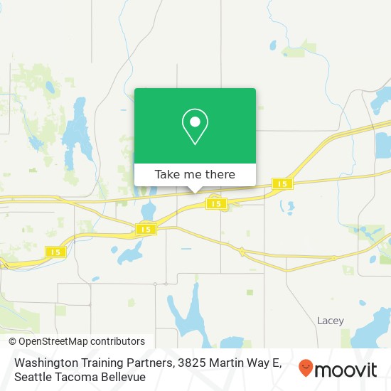 Mapa de Washington Training Partners, 3825 Martin Way E