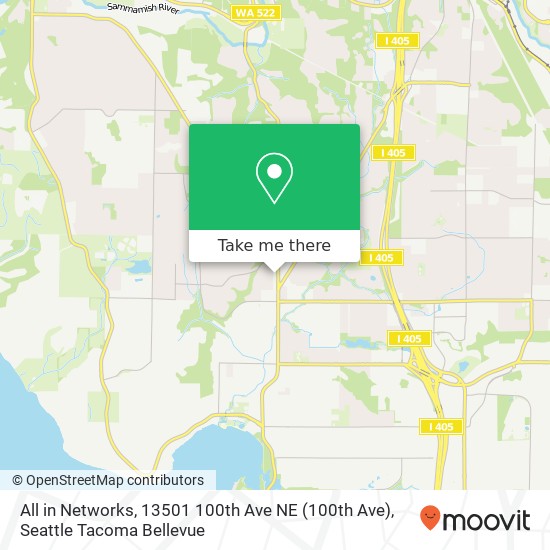 Mapa de All in Networks, 13501 100th Ave NE