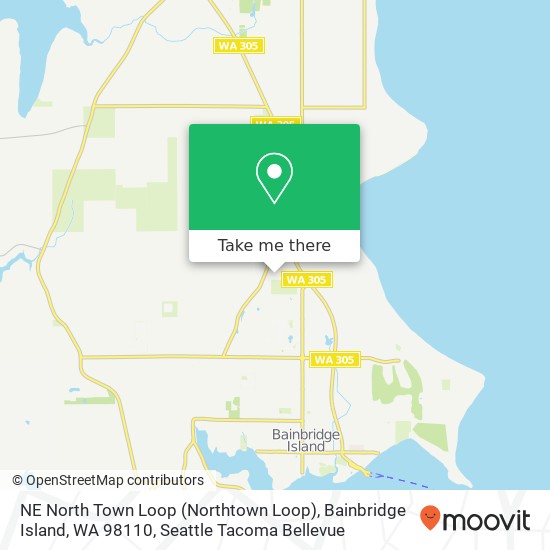 NE North Town Loop (Northtown Loop), Bainbridge Island, WA 98110 map