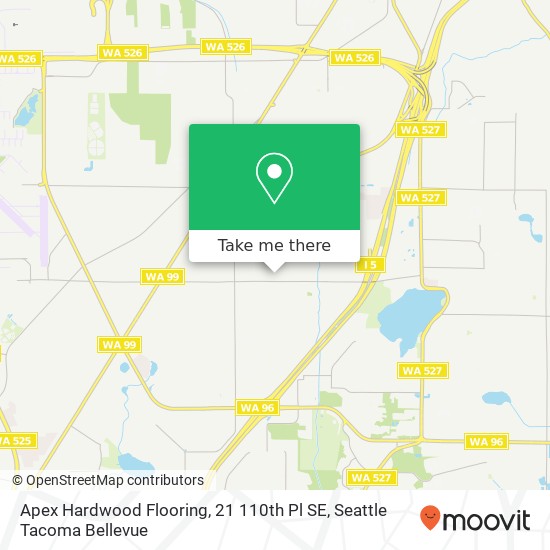 Apex Hardwood Flooring, 21 110th Pl SE map