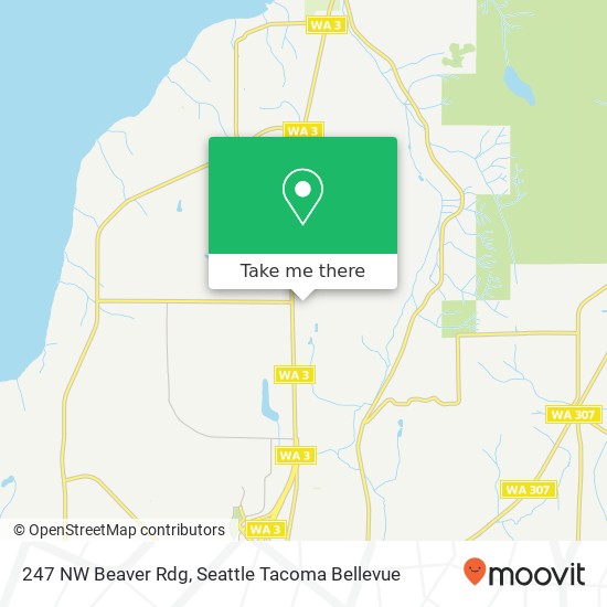 Mapa de 247 NW Beaver Rdg, Poulsbo, WA 98370