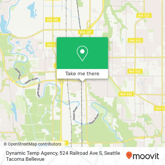 Dynamic Temp Agency, 524 Railroad Ave S map