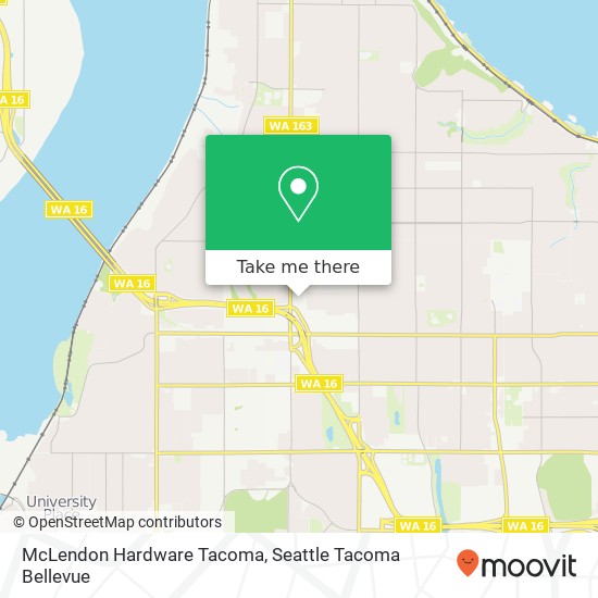 McLendon Hardware Tacoma map