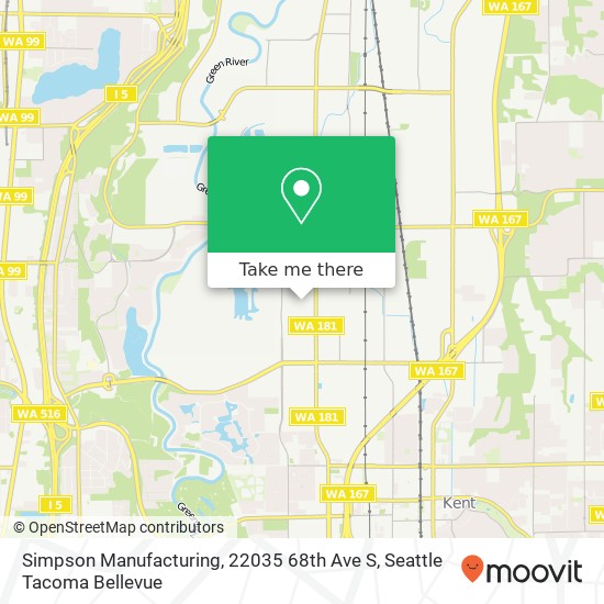 Mapa de Simpson Manufacturing, 22035 68th Ave S