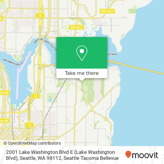 2001 Lake Washington Blvd E (Lake Washington Blvd), Seattle, WA 98112 map