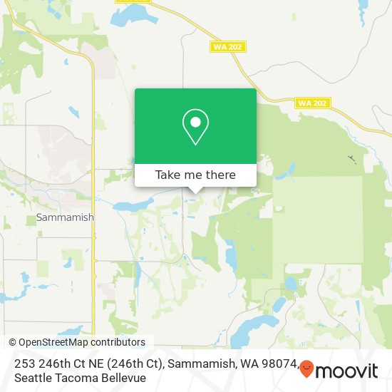 Mapa de 253 246th Ct NE (246th Ct), Sammamish, WA 98074