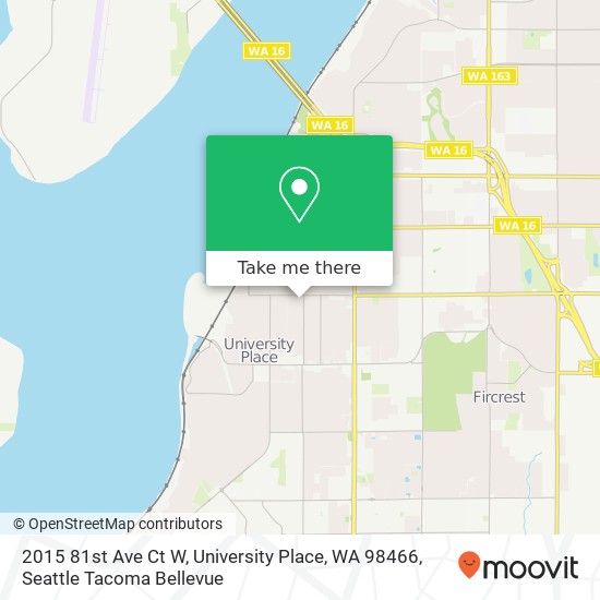 2015 81st Ave Ct W, University Place, WA 98466 map