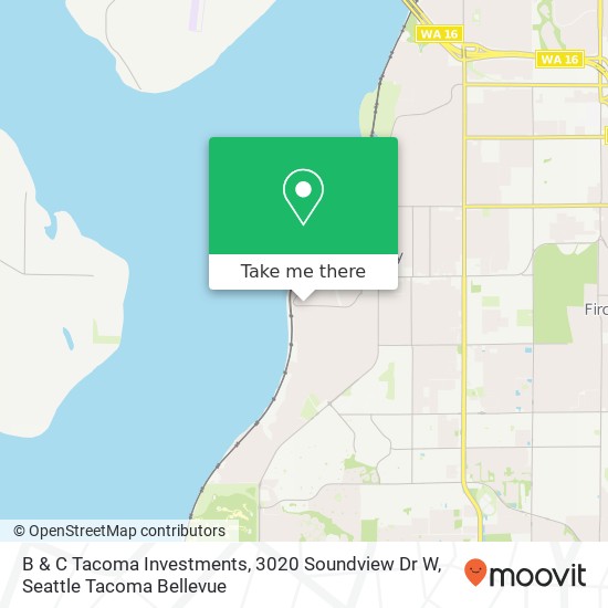 B & C Tacoma Investments, 3020 Soundview Dr W map