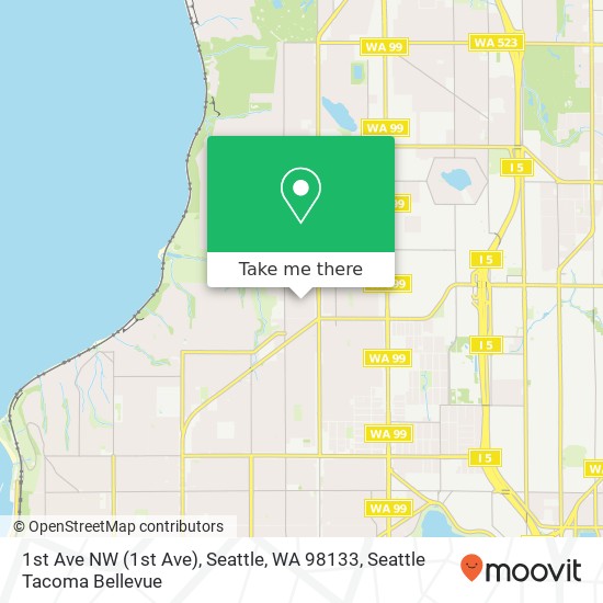 1st Ave NW (1st Ave), Seattle, WA 98133 map