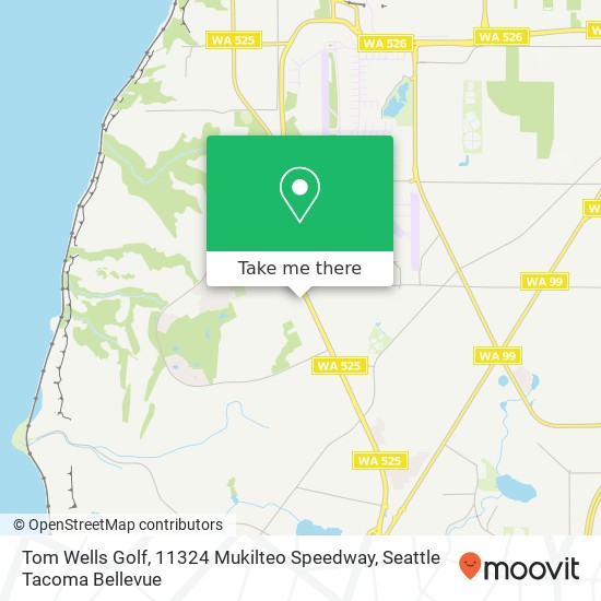 Tom Wells Golf, 11324 Mukilteo Speedway map