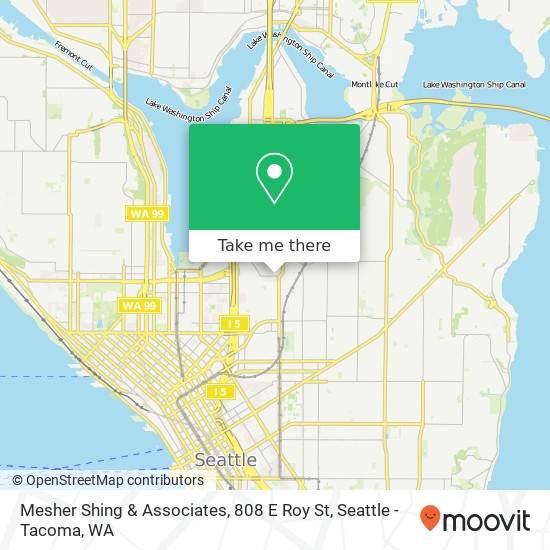 Mapa de Mesher Shing & Associates, 808 E Roy St