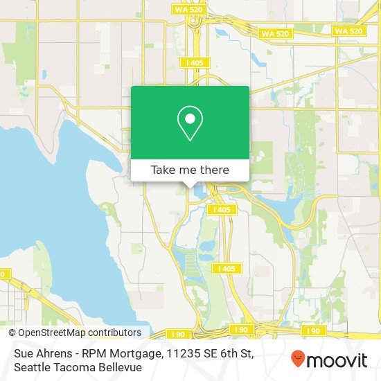 Mapa de Sue Ahrens - RPM Mortgage, 11235 SE 6th St