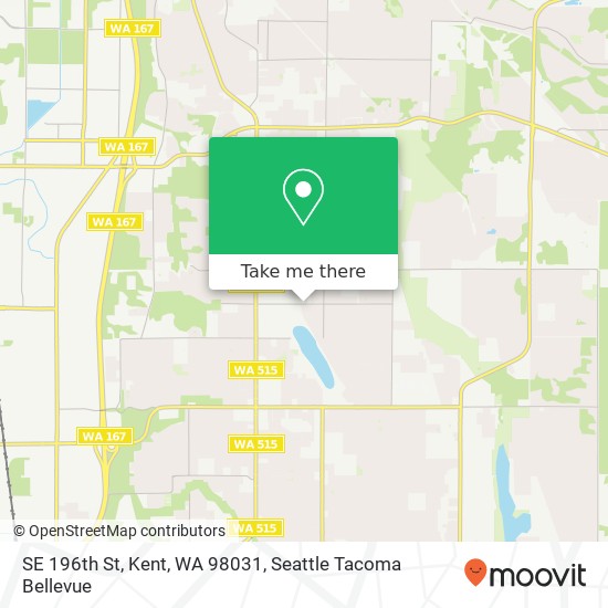 Mapa de SE 196th St, Kent, WA 98031