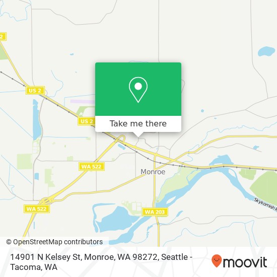 Mapa de 14901 N Kelsey St, Monroe, WA 98272