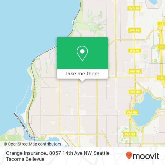 Orange Insurance., 8057 14th Ave NW map