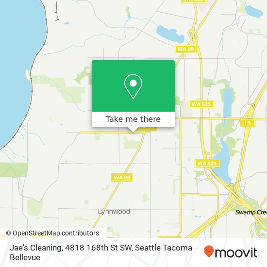 Mapa de Jae's Cleaning, 4818 168th St SW