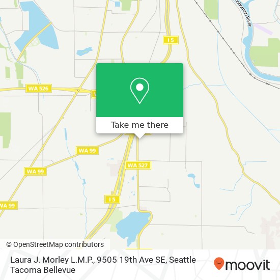 Mapa de Laura J. Morley L.M.P., 9505 19th Ave SE