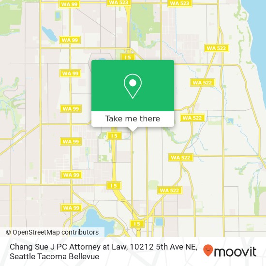 Chang Sue J PC Attorney at Law, 10212 5th Ave NE map