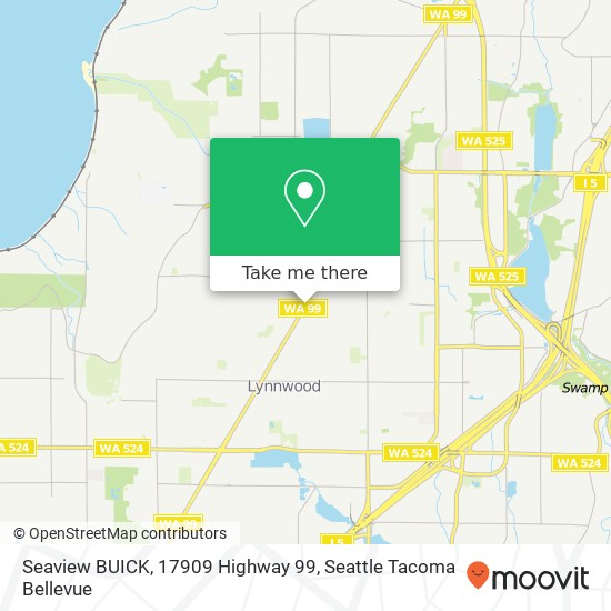 Mapa de Seaview BUICK, 17909 Highway 99