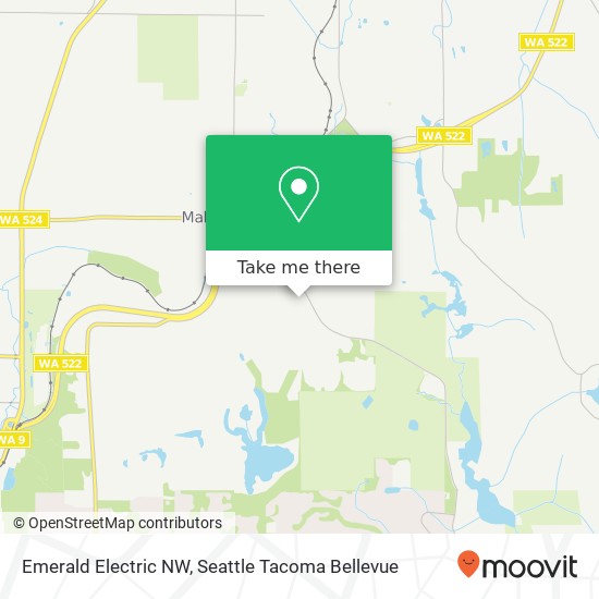 Emerald Electric NW map