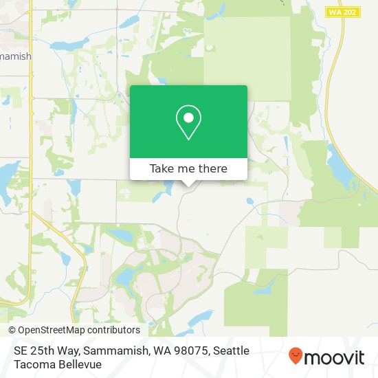 Mapa de SE 25th Way, Sammamish, WA 98075