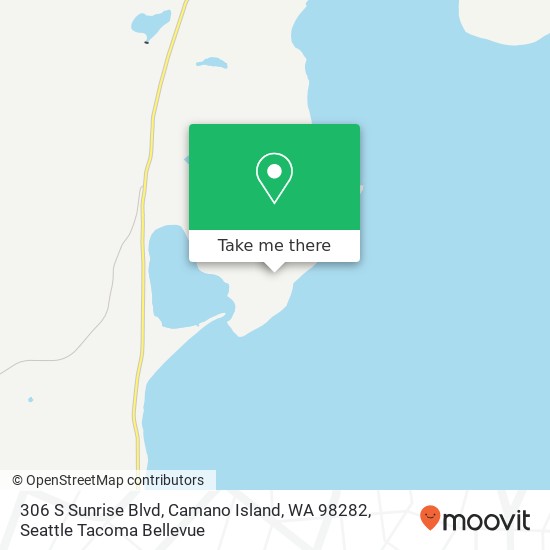 Mapa de 306 S Sunrise Blvd, Camano Island, WA 98282