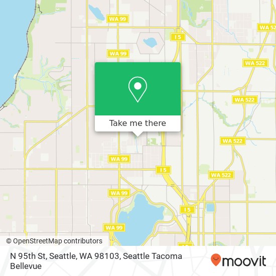 Mapa de N 95th St, Seattle, WA 98103