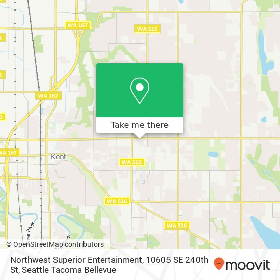Mapa de Northwest Superior Entertainment, 10605 SE 240th St