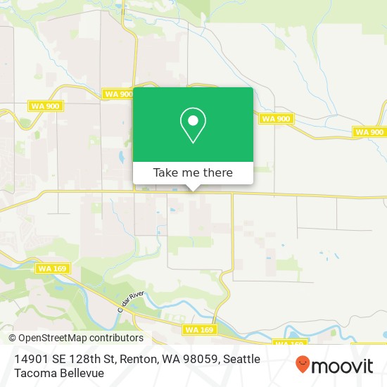 Mapa de 14901 SE 128th St, Renton, WA 98059