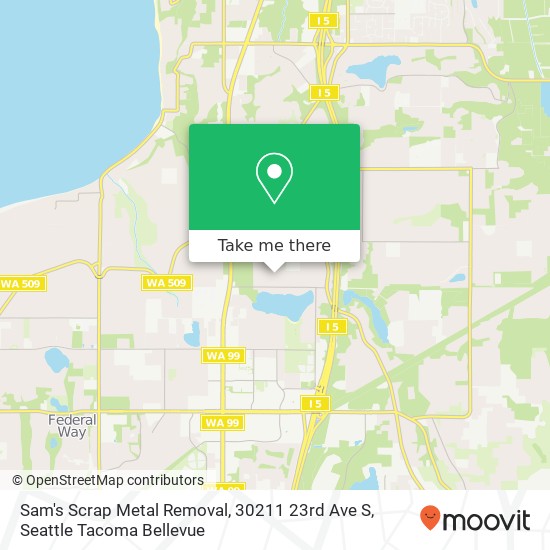 Mapa de Sam's Scrap Metal Removal, 30211 23rd Ave S