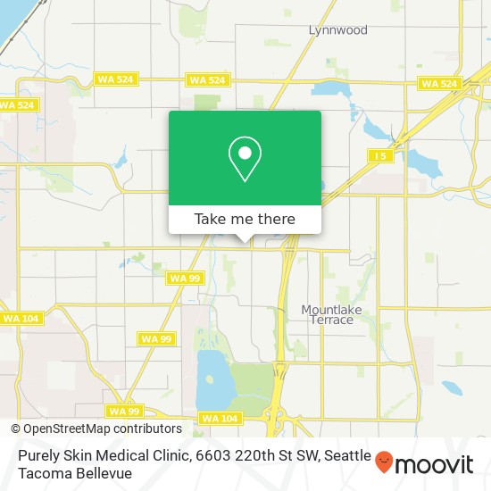 Mapa de Purely Skin Medical Clinic, 6603 220th St SW