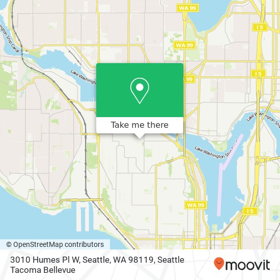 3010 Humes Pl W, Seattle, WA 98119 map