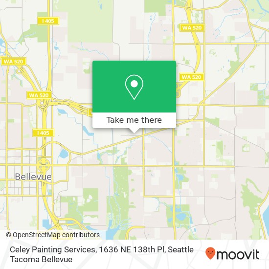 Celey Painting Services, 1636 NE 138th Pl map