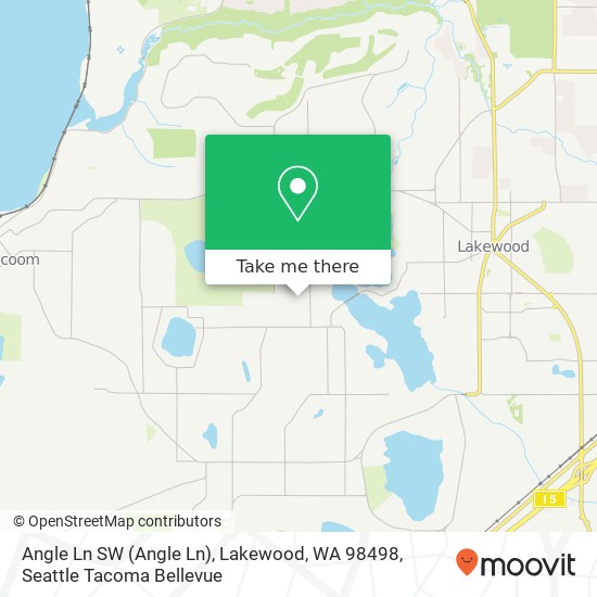 Angle Ln SW (Angle Ln), Lakewood, WA 98498 map