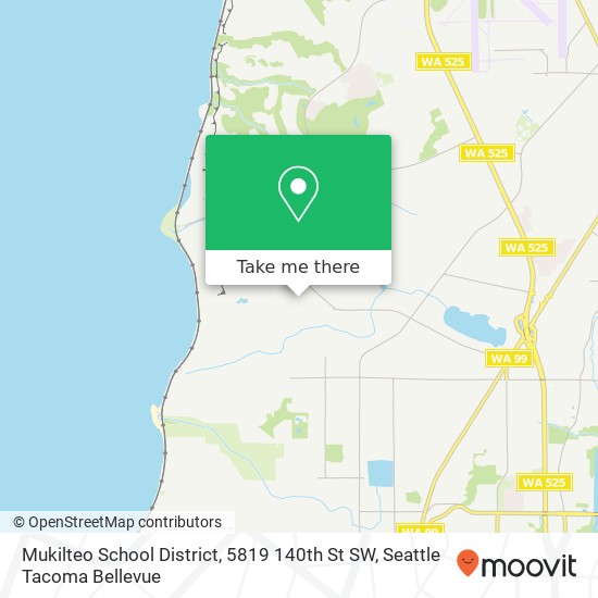 Mukilteo School District, 5819 140th St SW map